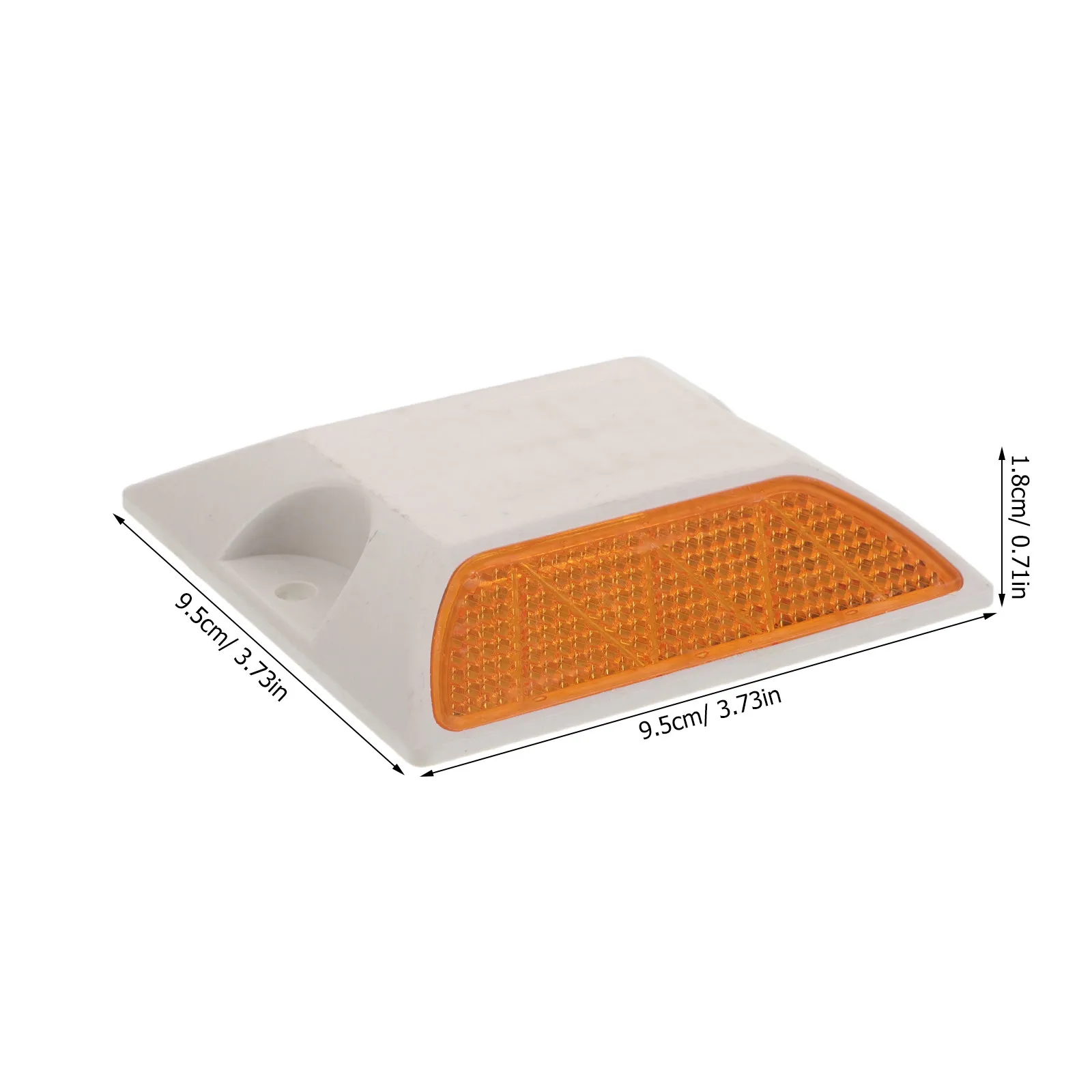 

4pcs Reflective Road Signs Road Reflectors Pavement Marker Street Pavement Stud Markers For Sidewalks Driveway Safety Markers