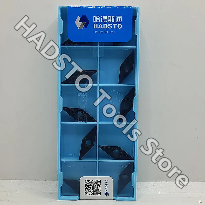 50pcs VBMT110304-TM HS8125 VBMT110304-TM VBMT110304 VBMT221 HADSTO CNC carbide inserts Turning inserts For Steel