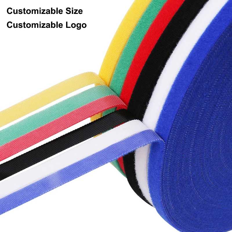 5M/Roll Reusable Hook Loop Fastening Tape Cable Ties Straps Nylon Straps DIY Home Wires Cords Manage Wire Organizer Straps