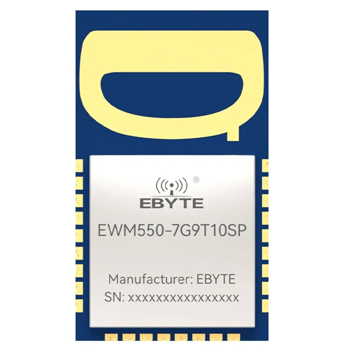 ♠Summer sale♥♦☹  EWM550-7G9T10SP MK8000 UWB Module Ultra-Wideband Wireless Ranging Positioning CH5/CH9 UART SMD AT