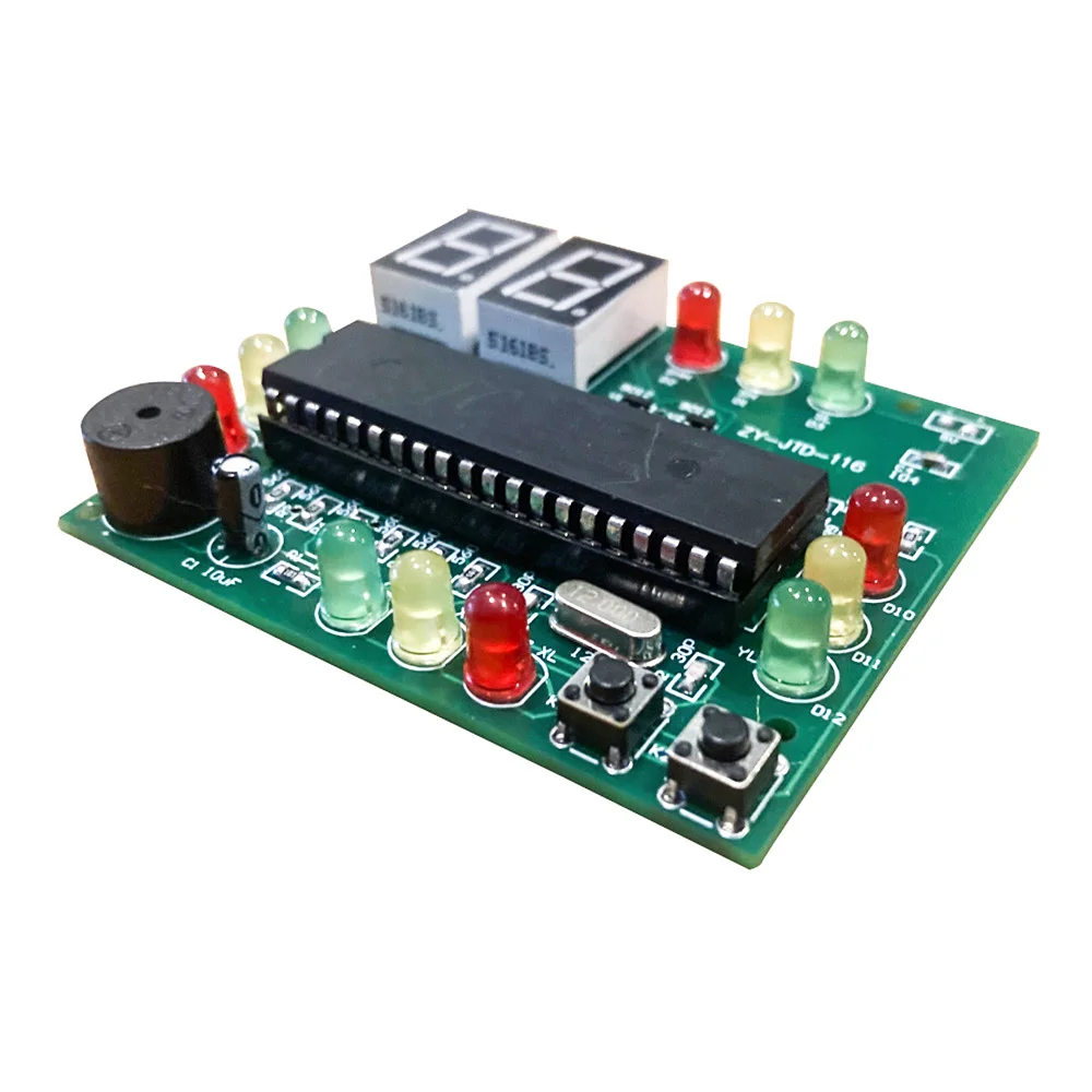 51 Single Chip DIY Traffic Light Mini Kits Traffic Light Controller Sequencer for Student and Beginner Level Soldering Kit