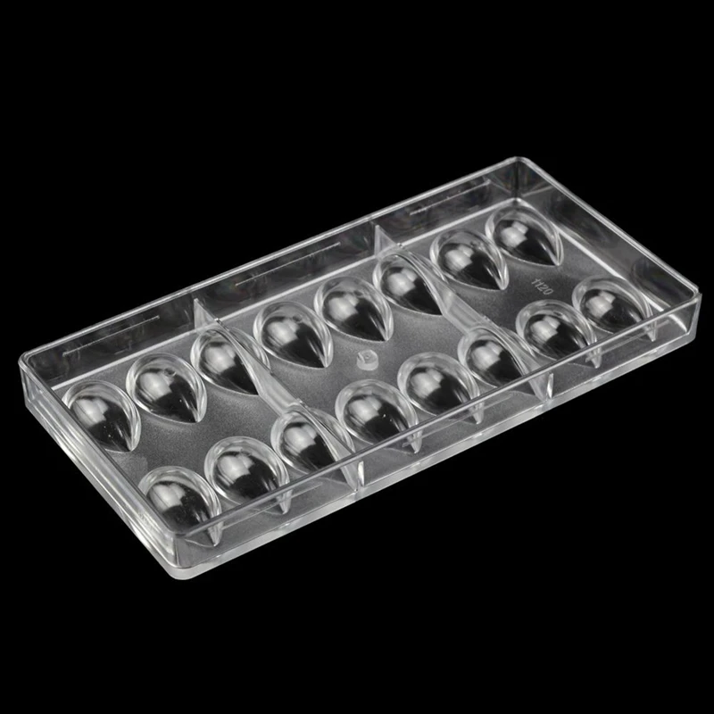 

VELIF-Lotus Shape PC Polycarbonate Chocolate Mold & Candy Bar Chocolate Mold Stock Cake Decorating Tool Transparent