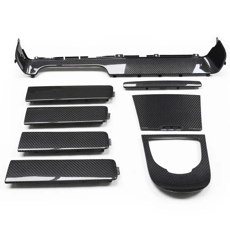 For Mercedes-Benz G-Class W464 G63 G500 G350d Carbon Fiber Interior Door Panel Trim Upgrade Dry Carbon Accessory