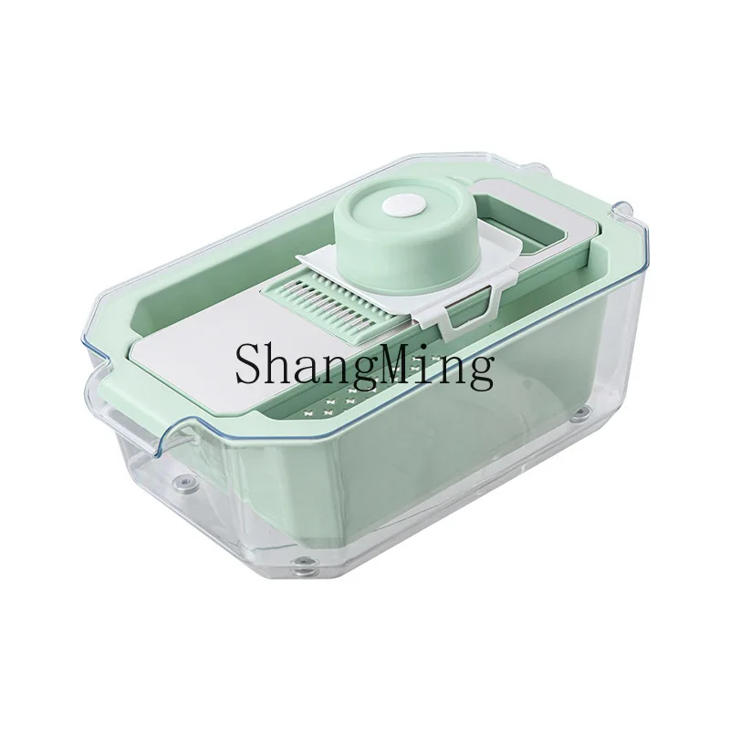 

PYH Household Multifunctional Vegetable Cutter Grater Comes with Double Layer Large Capacity Drain Basket