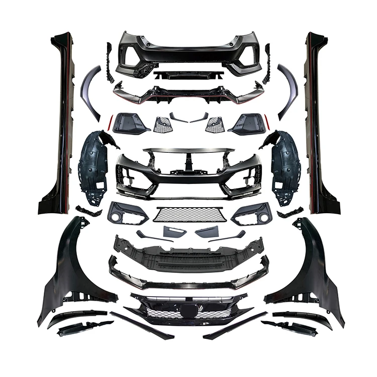 2020 Type-R Style 1-1 Wide Body Kit For HONDA CIVIC Hatchback 2016-2022