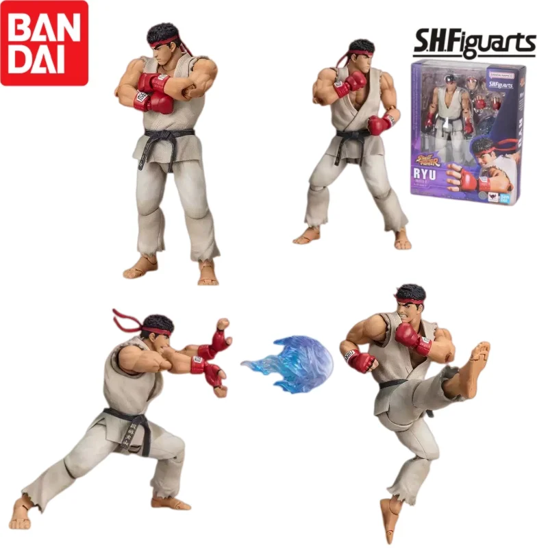 

In Stock Bandai Original S H Figuarts Ryu Ryu Action Figure Model Doll Brand New Boxed Anime Characters Toys Model Garage