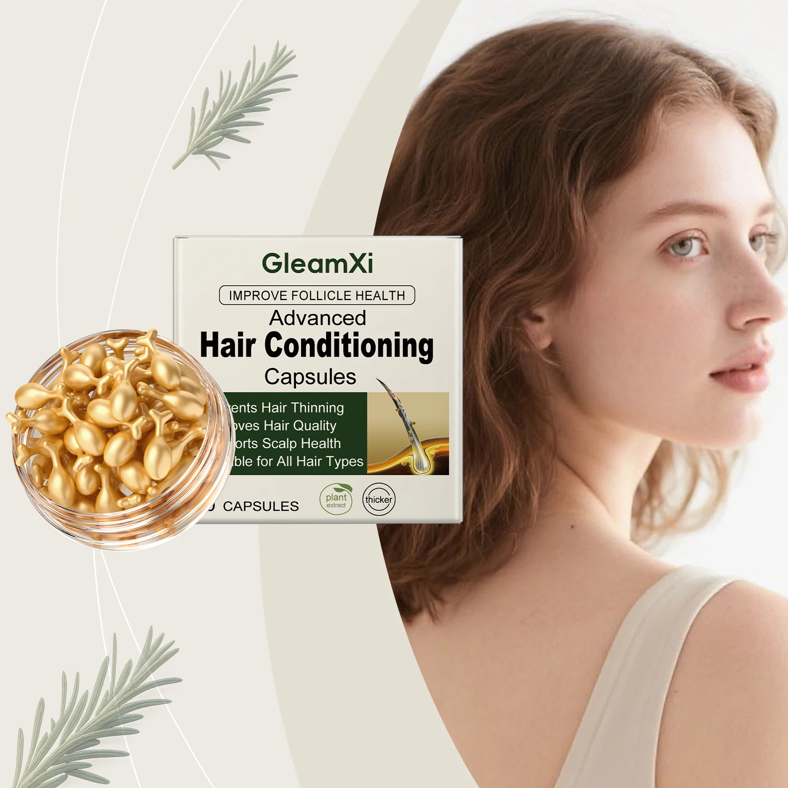 Hair Care Capsules Strengthen hair, reduce hair loss, easy to absorb, improve dryness, and balance oil