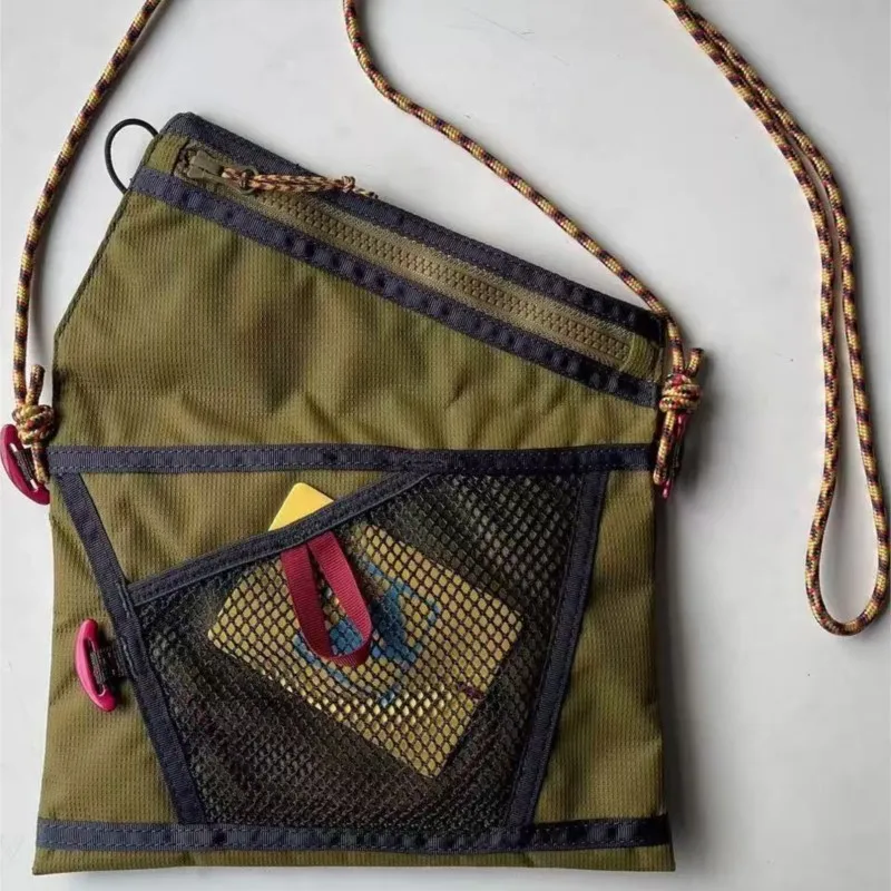 Retro Harajuku Outdoor Crossbody Bag Men Waterproof Large Capacity 1.5L Fishing Bag Women Lightweight Portable Casual Travel Bag