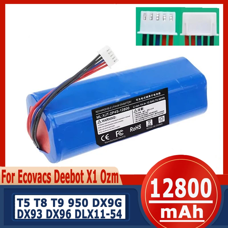 14.4V Replacement Battery For ECOVACS Deebot Ozmo 950 T8 T8+ T5Max T10 T9 X1 X2 Turbo pro omni DX96 DX93 Robot Vacuum Cleaner