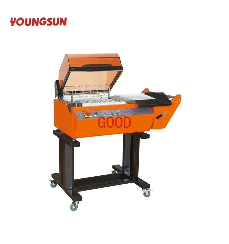 Heating Film Semi Automatic Shrink Wrapper Machine With Heat Shrink Tunnel YS-ZB-3246