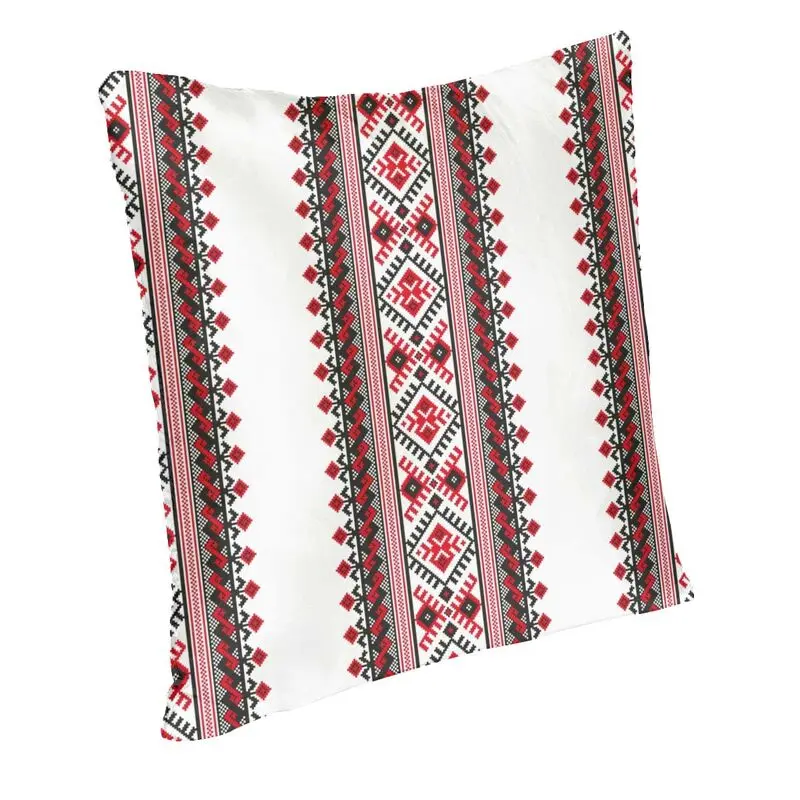 Vibrant Ukraine Vyshyvanka Embroidery Pillow Case Home Decorative 3D Two Side Printing Bohemian Geometric Cushion Cover for Car