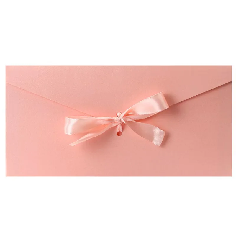 10pcs/set Vintage Ribbon Kraft Blank Paper Envelopes Wedding Invitation Envelope /Gift Envelope/12 Colors Drop Shipping