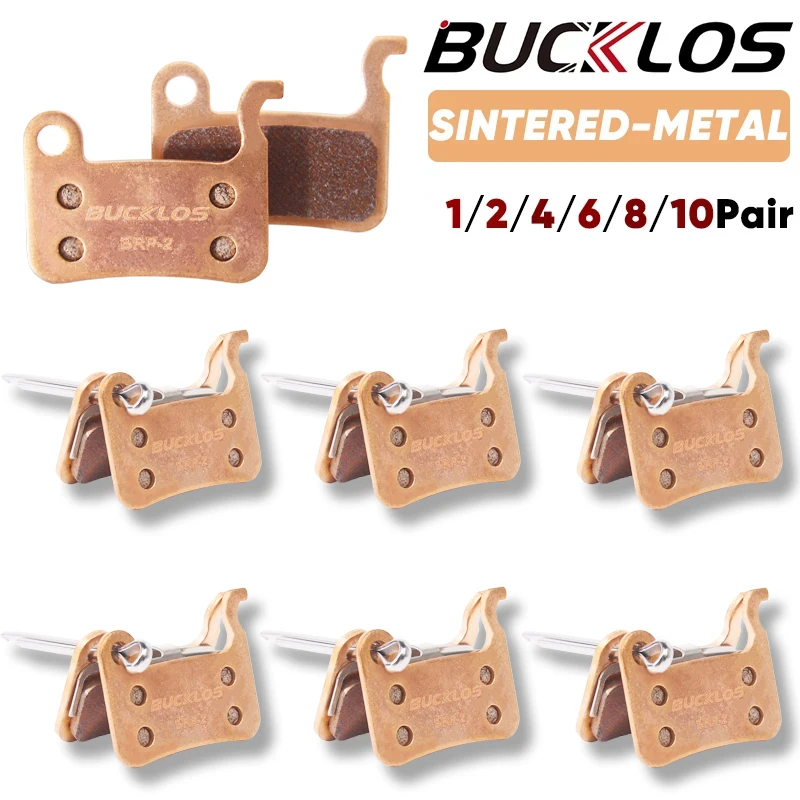 BUCKLOS Sintered-Metal MTB Brake Pads for M06 M07 Bicycle Hydraulic Disc Brake Pads Metallic Bike Brake Pad Mountain Bike Part