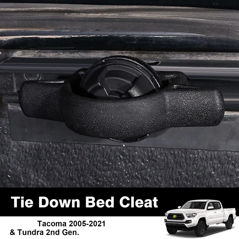 Cleats For Toyota Tacoma 2005-2021 - 2007-2021 Tie Down Bed Cleat For Deck Rail System Truck Bed Rail Accessories