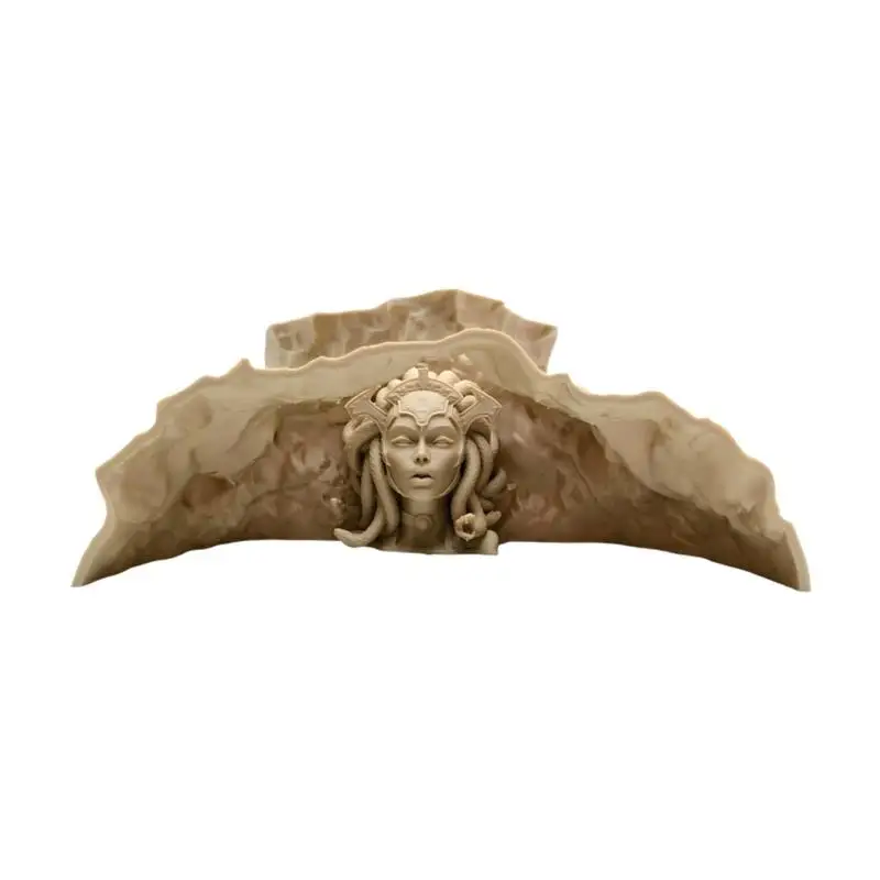 E8BD Medusa temática peceras decoración escultura cría adornos observación