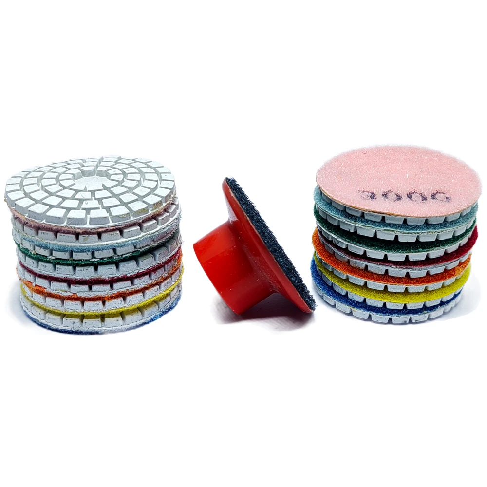 

2 Inch 55mm Wet Diamond Polishing Pad For Marble Stone Granite Concrete Flexible