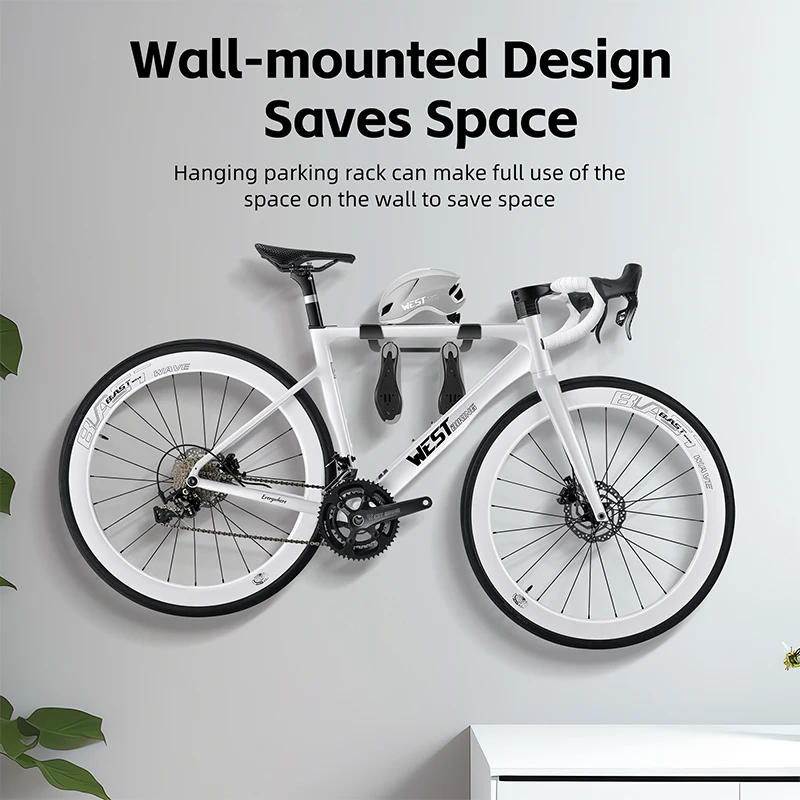 WEST BIKING Multifunctional Wall Mount Bike Rack MTB Road Bike Indoor Parking Storage Rack Bicycle Diaplay Stand Bike Accessorie