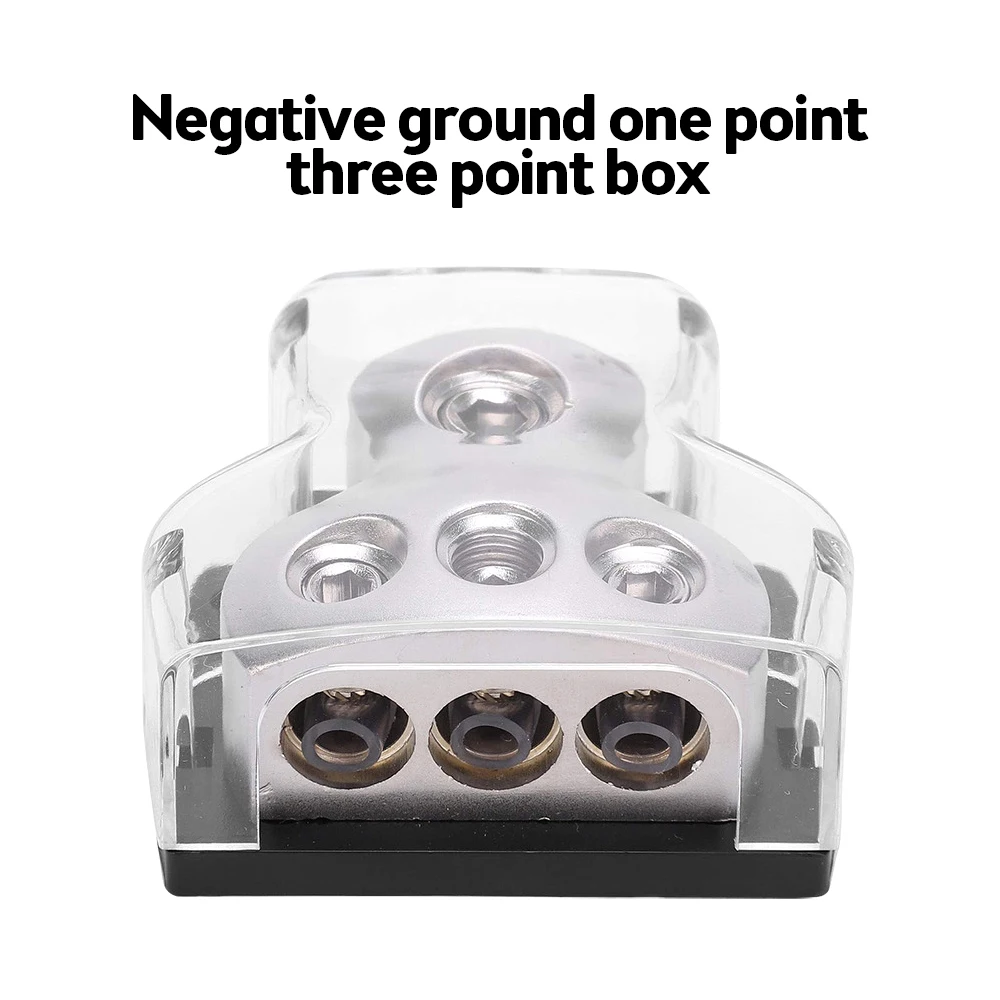 3-way Power Distribution module Car audio ground wire hub negative grounding one point three junction box