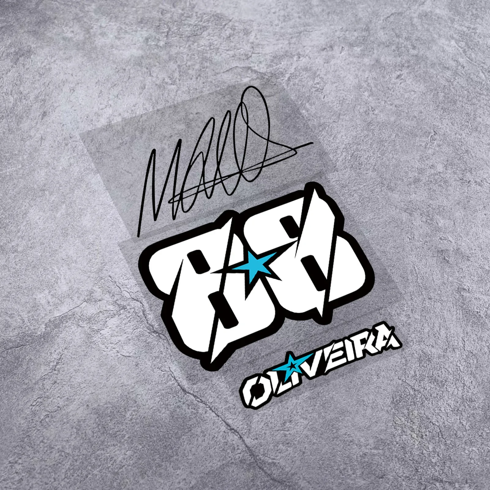 

Стайлинг автомобиля наклейка для водителя Miguel Oliveira No. 88, фирменная гоночная лента, автоматические треугольные наклейки с аппликацией на окно