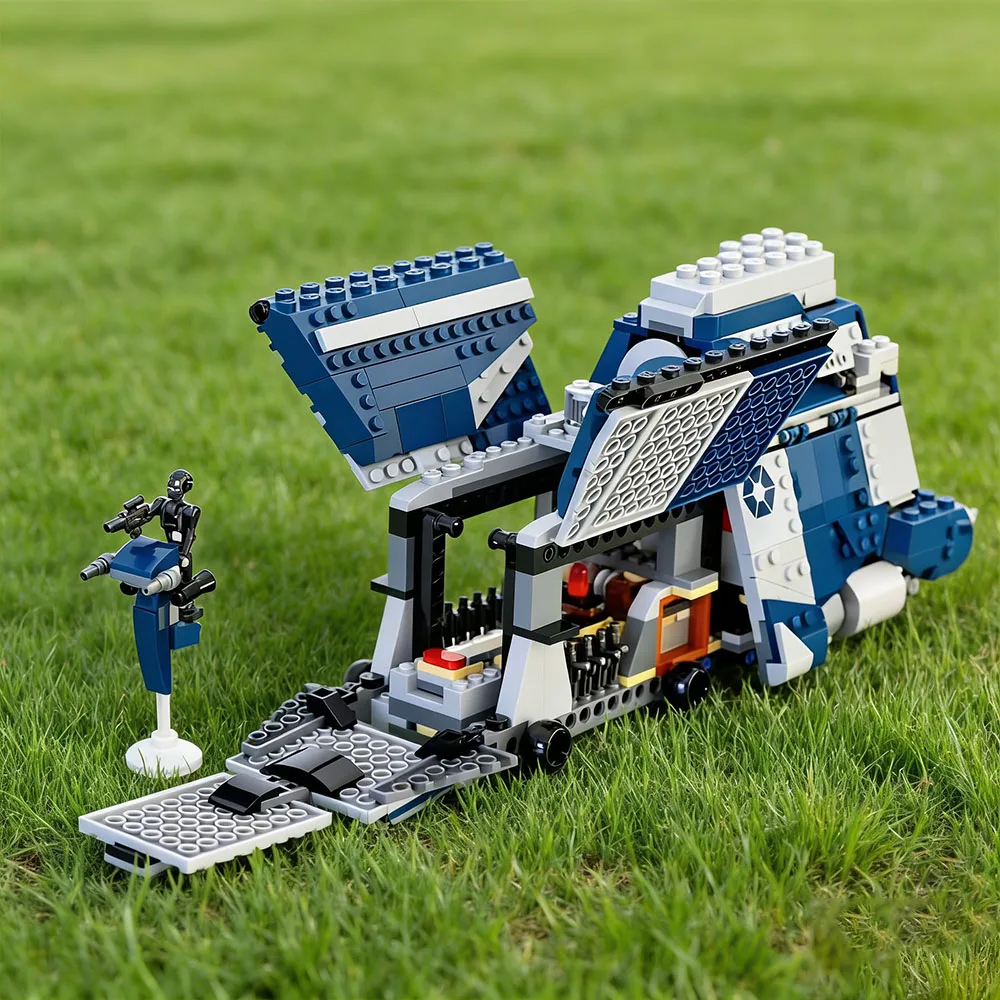 Bloques de Construcción MOC de la Nave Espacial Militar MTT de la Película Star Wars: La Guerra de las Galaxias, Regalos para Fiestas y Festivales