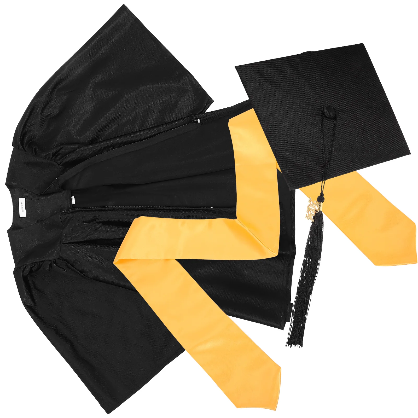 

Kids Graduation Set 2024 2024 Cap Gown Clothes Durable Pleating Sash Cap Gown Set Hat Pendant