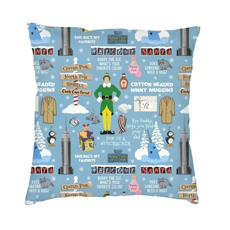 Home Decoration Cartoon Christmas Nutcracker Cushion Shooting Soldier  Toy  Pillow Case funda de almohada