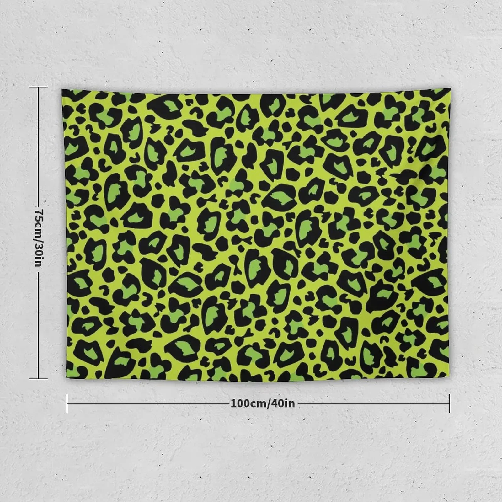 Leopard Print Bright Apple Green Tapestry Room Decorator Japanese Room Decor Decorations For Your Bedroom Tapestry