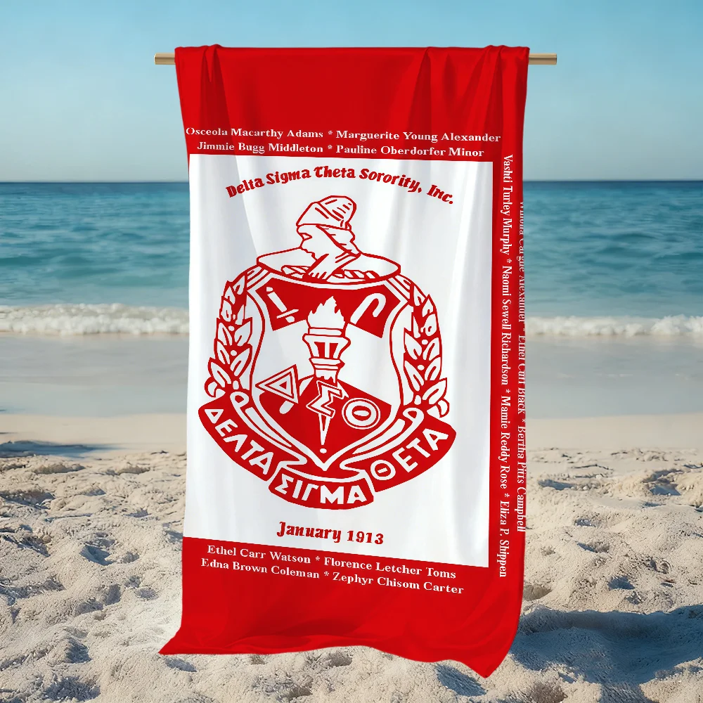 D-Delta S-Sigma Theta Towel Beach Quick Dry Soft Pool Towels Gift for Travel Gym Shower Camping sports