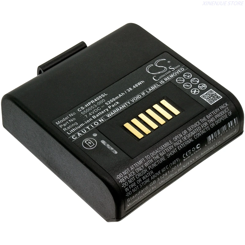 Portable Printer Battery 7.4V/5200mAh/6800mAh 550053-000 for Honeywell/ Intermec/ Oneil  RP4