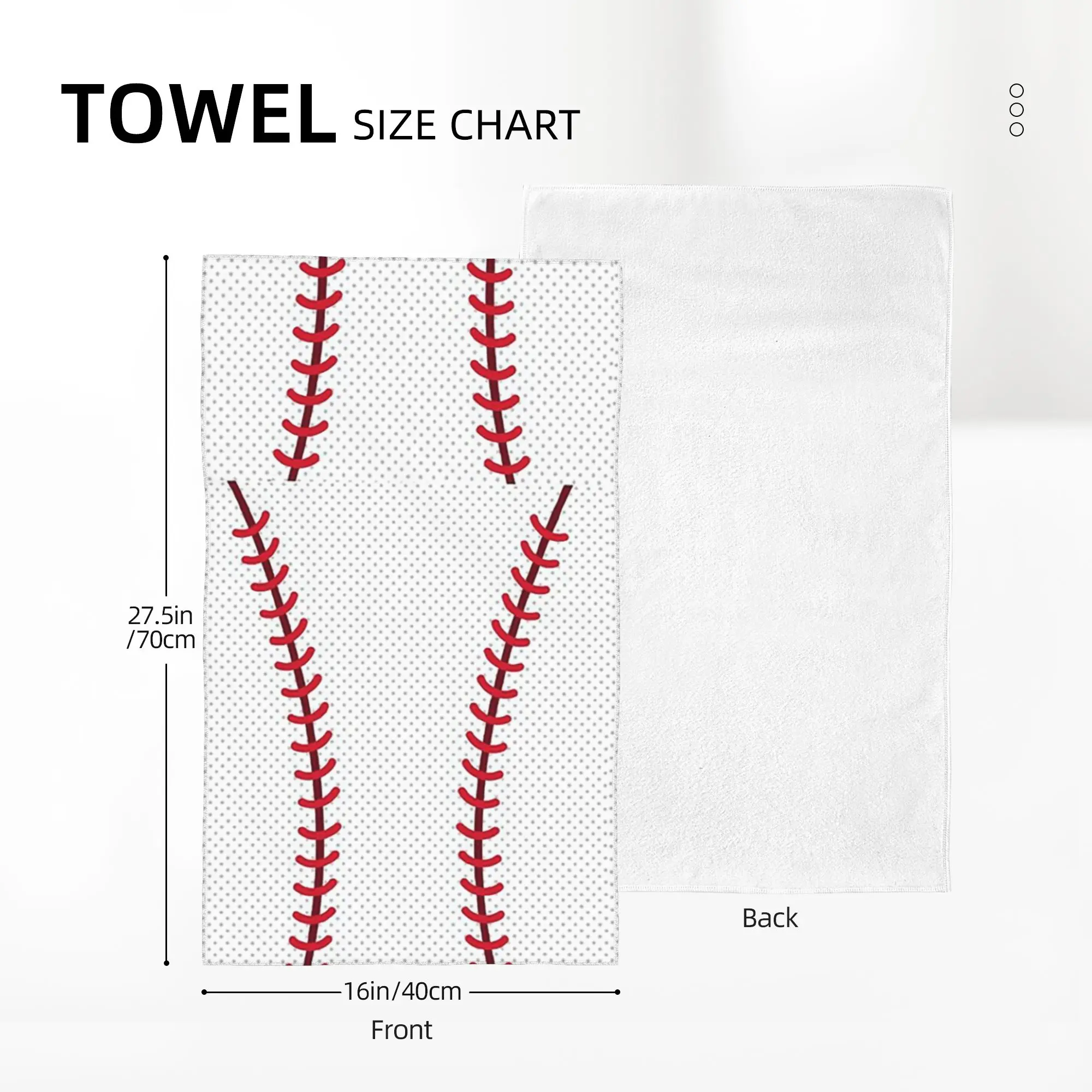 Custom Baseball Soft Face Towel Quick Dry Pool Bath Cotton Towels Absorbent Quick
