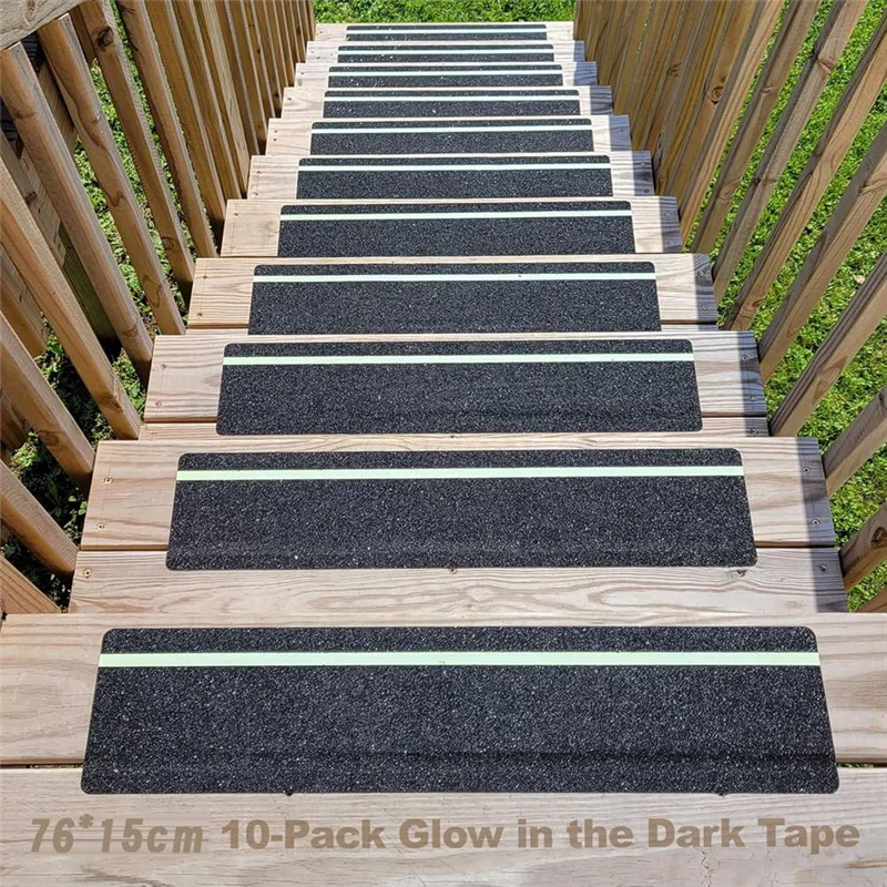 ABUI-traptreden antislip griptape 12 stuks 30 inch x 6 inch voor buiten antislip weerbescherming voor exterieur houten voor trap
