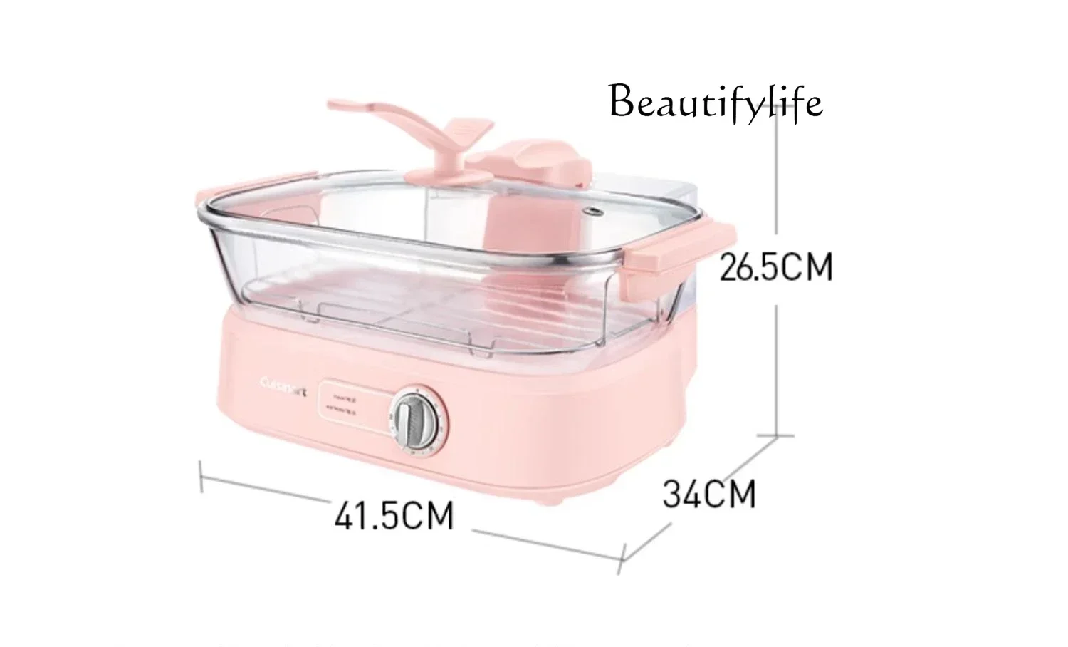 Glass electric steamer multi-functional integrated household fish steaming appliances