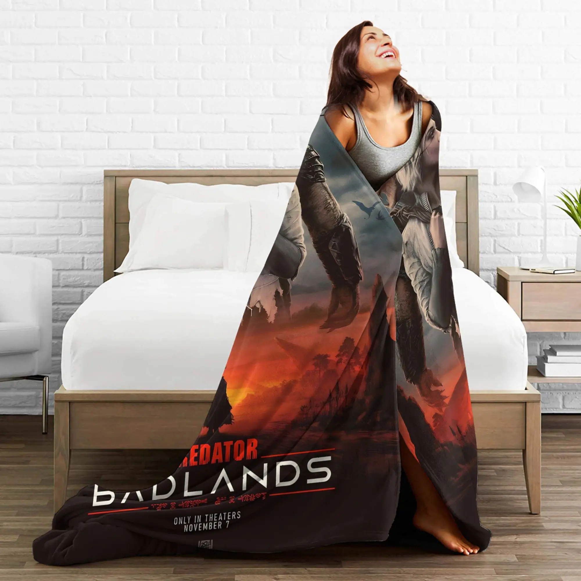 المفترس Badlands 2025 أفلام بطانية السفر مكتب الفانيلا رمي بطانية للمنزل ديكور تصميم دافئ المفرش هدية فكرة