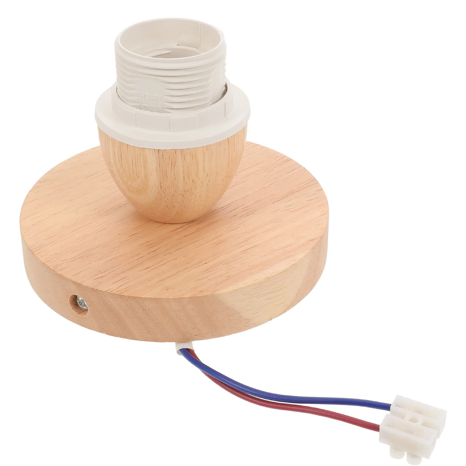 

Wooden Ceiling Lamp Holder Socket Replacement E27 Screw Light Base Bulb Iron Fixture