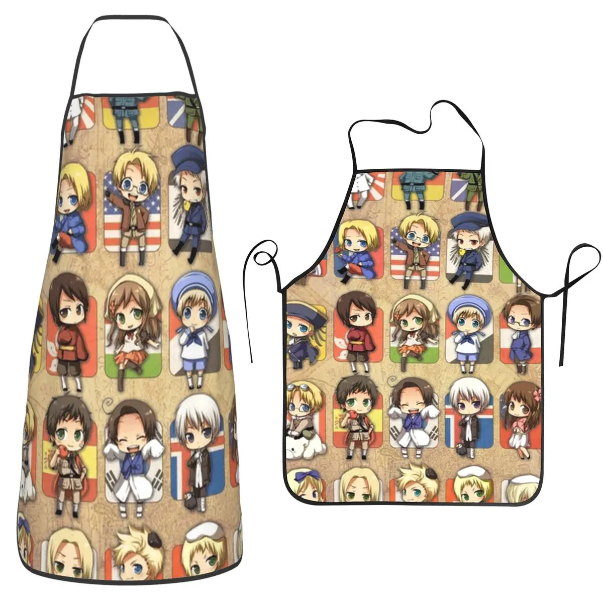 

Hetalia Group фартук шеф-повара кулинария кухня Tablier водонепроницаемый нагрудник кухонный сарафан для уборки для женщин мужчин садоводство