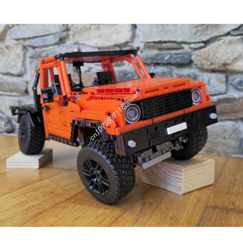 2891 Uds. MOC Toyota Landcruiser serie cabina única Ute modelo técnico bloques de construcción idea para niños juguetes educativos regalos de navidad