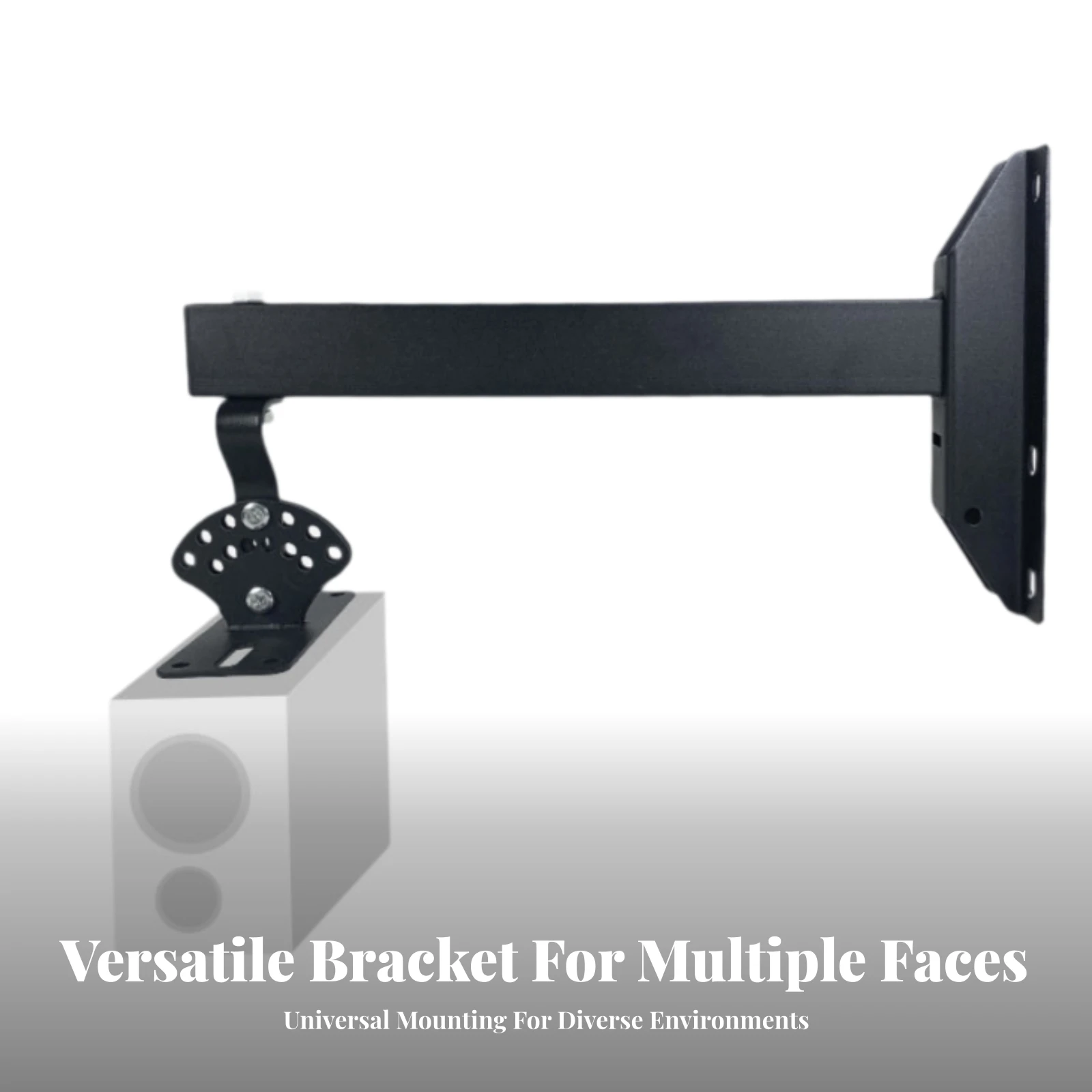 Wall Speaker Mount with Support Arm Heavy Duty Speaker Bracket with Adjustable Joint Universal Long-Lasting for KTV Rooms