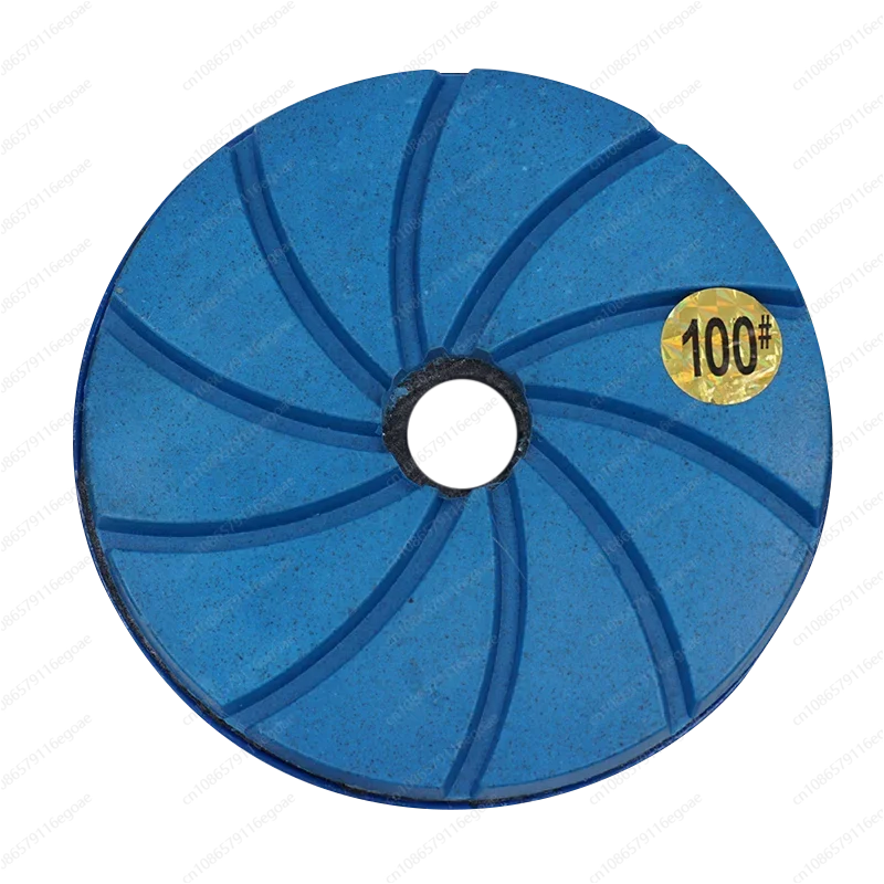 4 INCH 5 INCH Wet Polishing SN135 Spiral Blue Edge Polishing Pads Granite Marble Concrete Chamfering Wheel