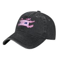 Axolotl Pixel Art Baseball Cap Men Hats Women Visor Protection Snapback M-Minecraft Caps