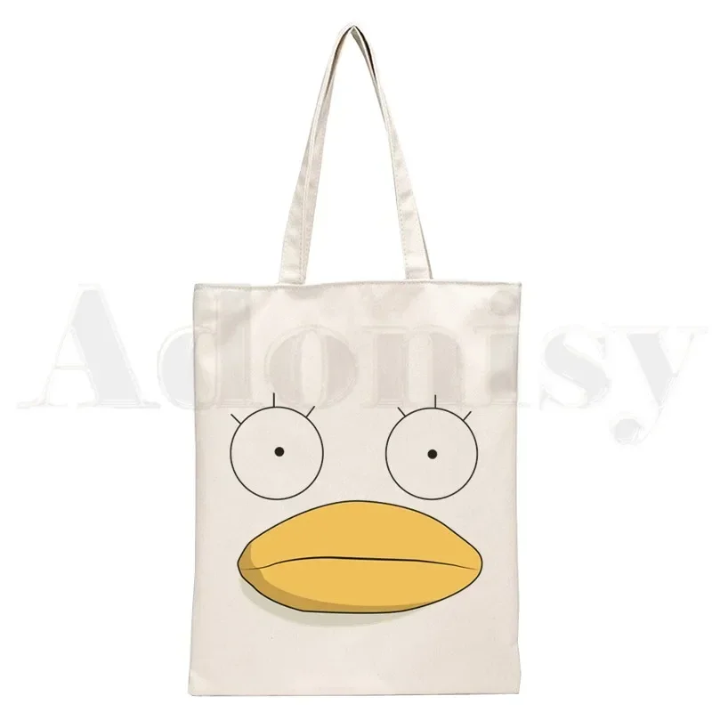 Gintama Anime Sakata Gintoki Kagura Graphic Cartoon Print Shopping Bags Girls Fashion Casual Pacakge Hand Bag