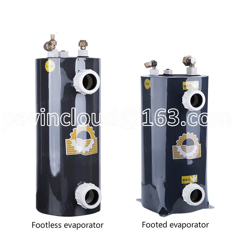 

Pure Titanium Evaporator, Seafood Fishpond Chiller Accessories, Seawater Freshwater Refrigerator Titanium Barrel, 3.0HP.