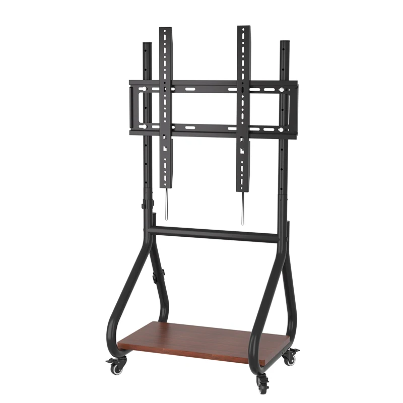 

HILLPORT Mobile TV Cart Height Adjustable 50-80 Inch Rotating Mount Floor Stand Trolley Art Bracket SC30 for TVs