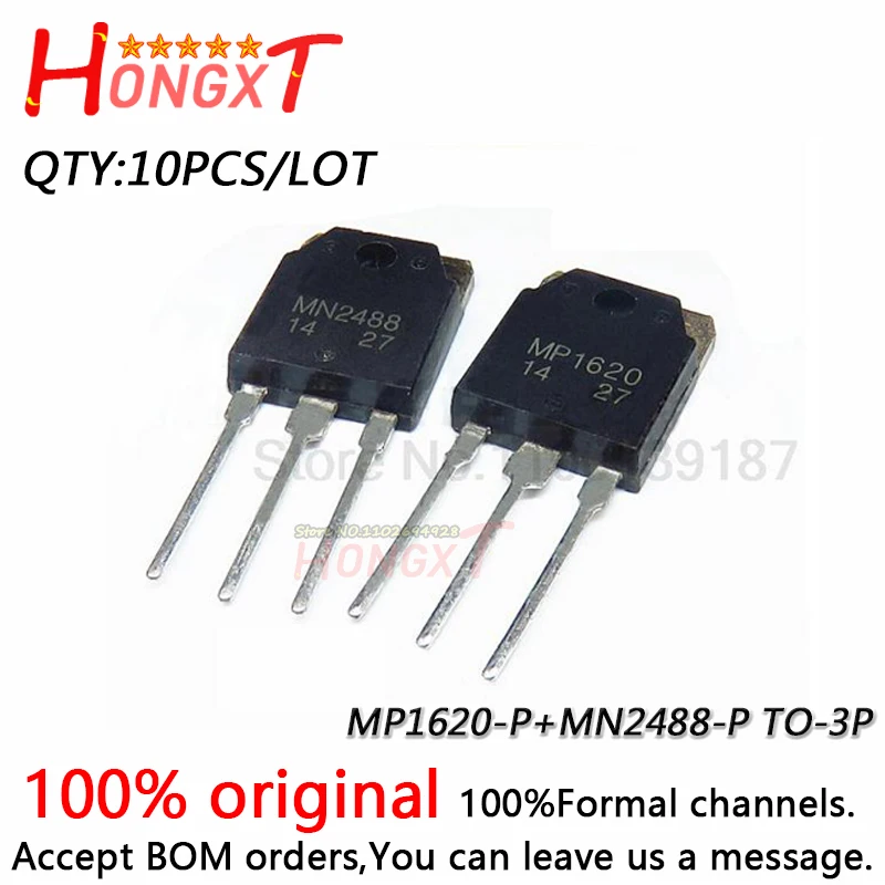 10 Pairs NEW MP1620-P  MN2488-P MP1620 MN2488 TO-247 Audio Power Amplifier Transistor.