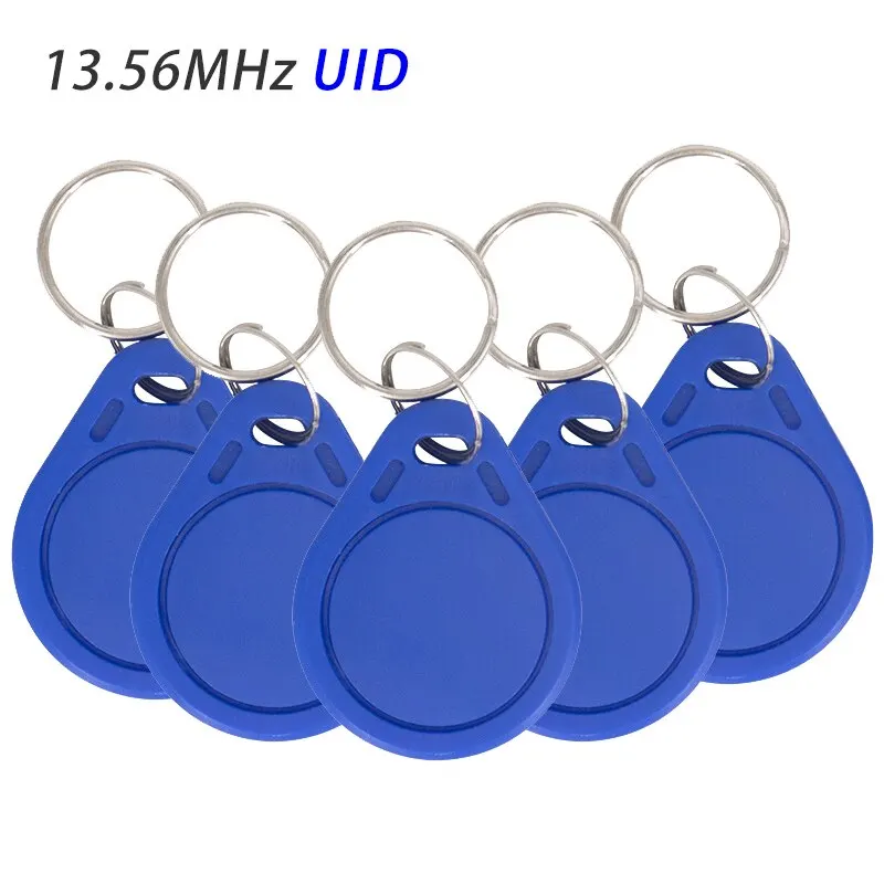 5/10/20PCS 13.56Mhz RFID UID Token Copy Keykobs Changeable Attendance Management CUID Clone Keychain Tag For Mif 1k S50 Writable