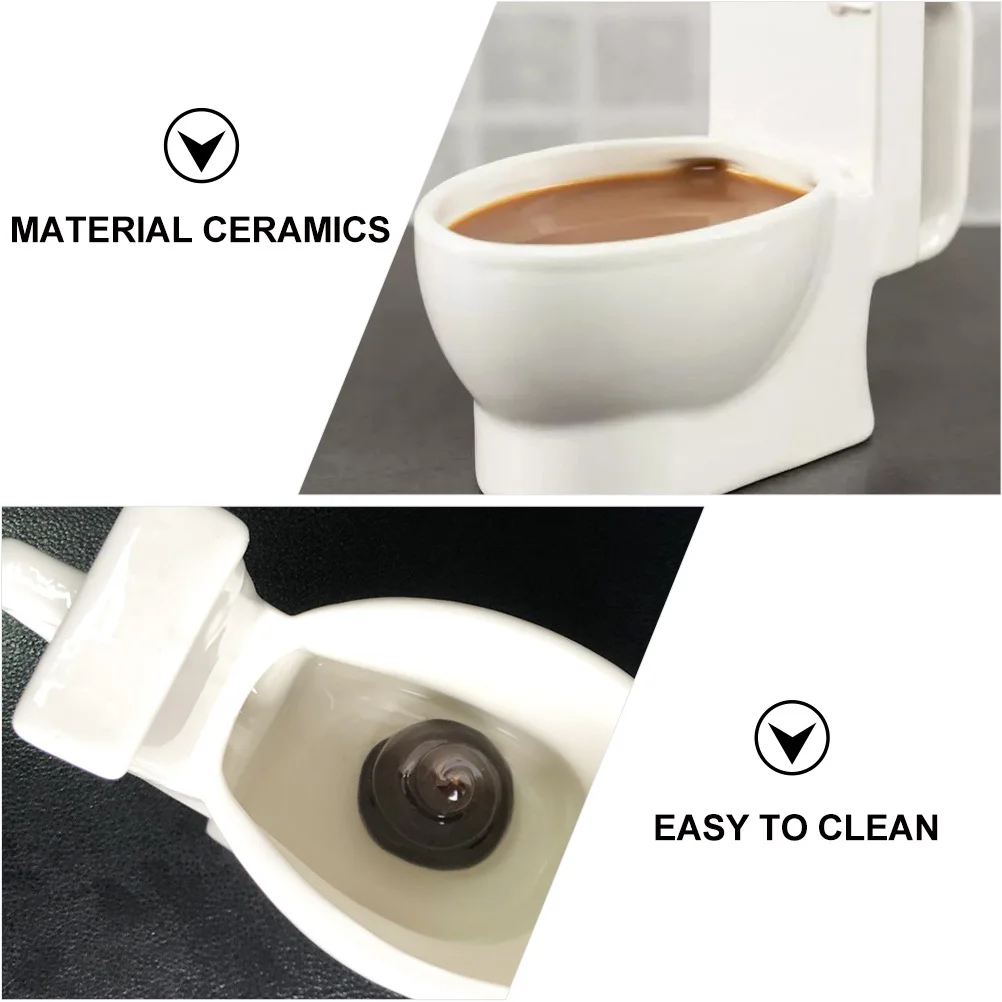 

Novelty Toilet Ceramic Coffee Mug Creative Funny Design For Home Office Beer Water Juice Milk Soda Coffee Drinking Toilet