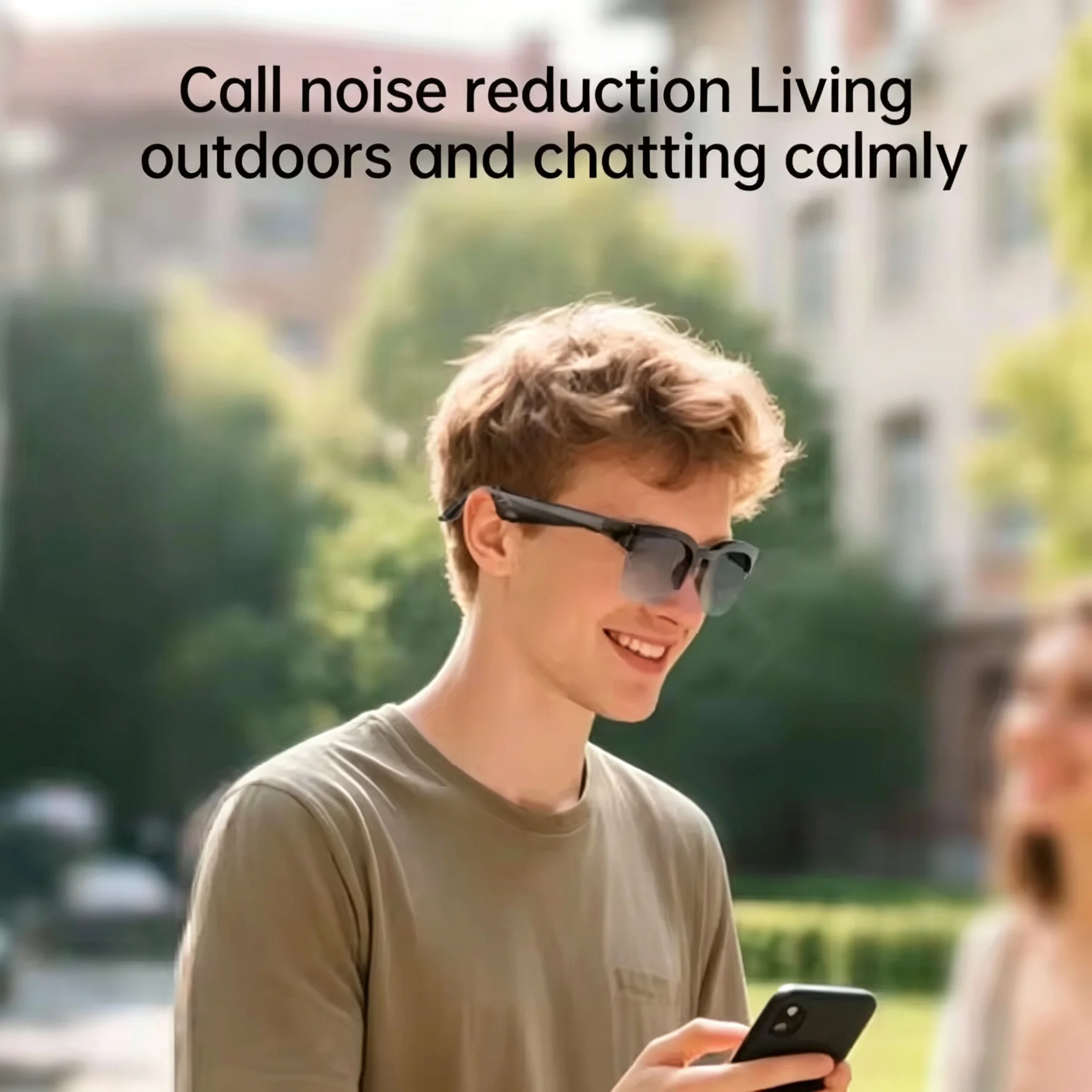 New Smart Glasses 2026 Music Sunglasses Headphones Wireless Bluetooth Call Headset HIFI Audio Glasses For Android - Detail Angle #05