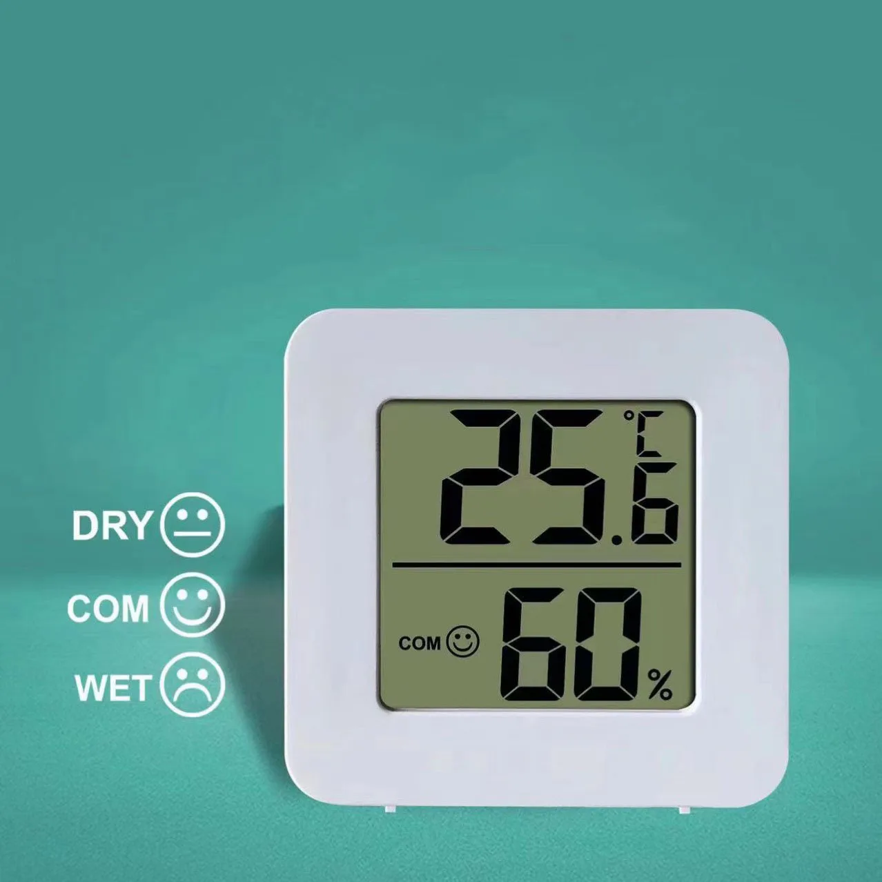 Mini Portable Humidity Digital Electronic Temperature Detector In Thermometer Room Can Be Erected And Attached To The Wall