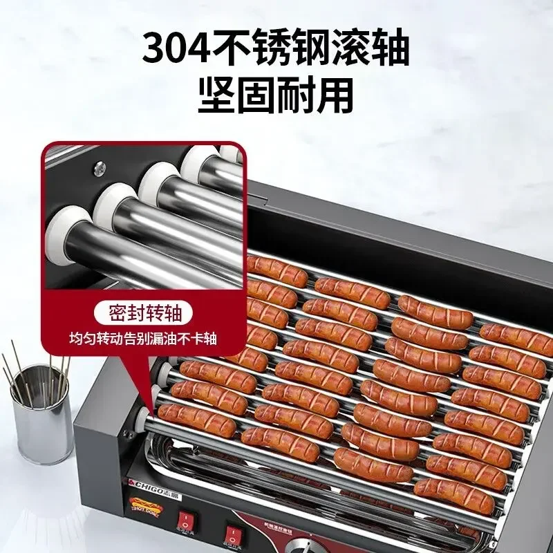 

Коммерческая маленькая тайваньская машина для хот-догов, полностью автоматическая машина для колбас, бытовая настольная машина для колбас с ветчиной