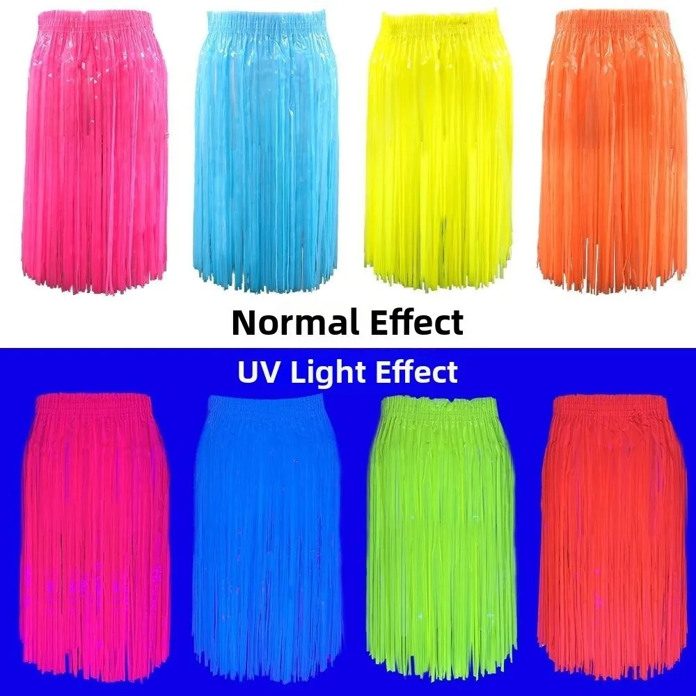 

Портативные флуоресцентные юбки-фатин 50 см, легкие, с эффектным дизайном, с бахромой, для танцевальных выступлений, полуюбки для взрослых