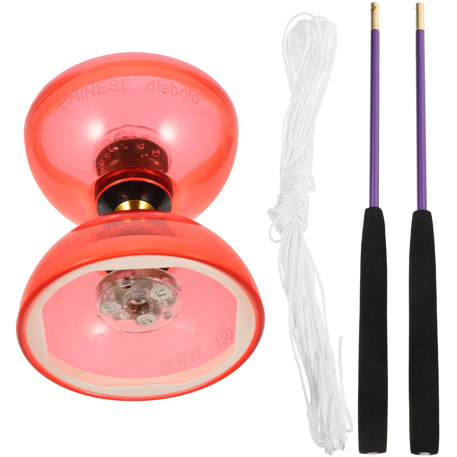 

Crystal Bearing Diabolo Chinese Yoyo Toys Juggling Classic Trick Yo-yo for Beginner Outdoor Playset